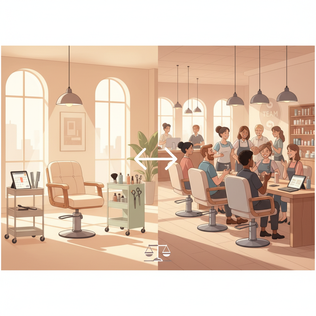 Renting a Salon Chair vs. Employing Staff: Which is Best?